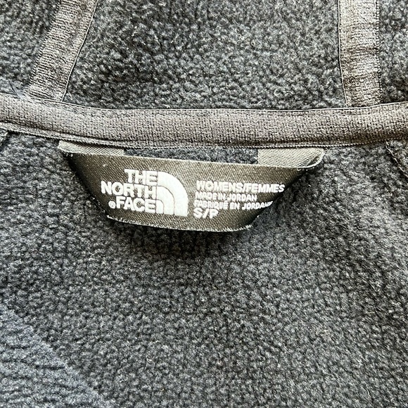 The North Face Jacket Arcata Zip Hoodie Asymmetrical Fitted Fleece Black S/P - Picture 8 of 8